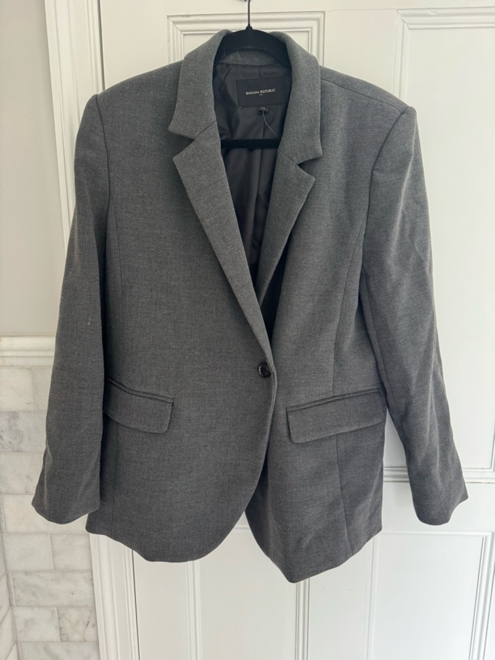 Banana Republic Gray Single-Button Women's Blazer